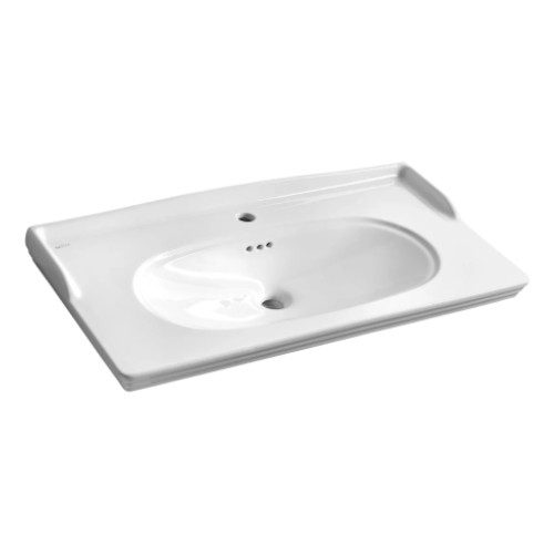 STELLA umywalka ceramiczna retro 90x46,5 cm biała