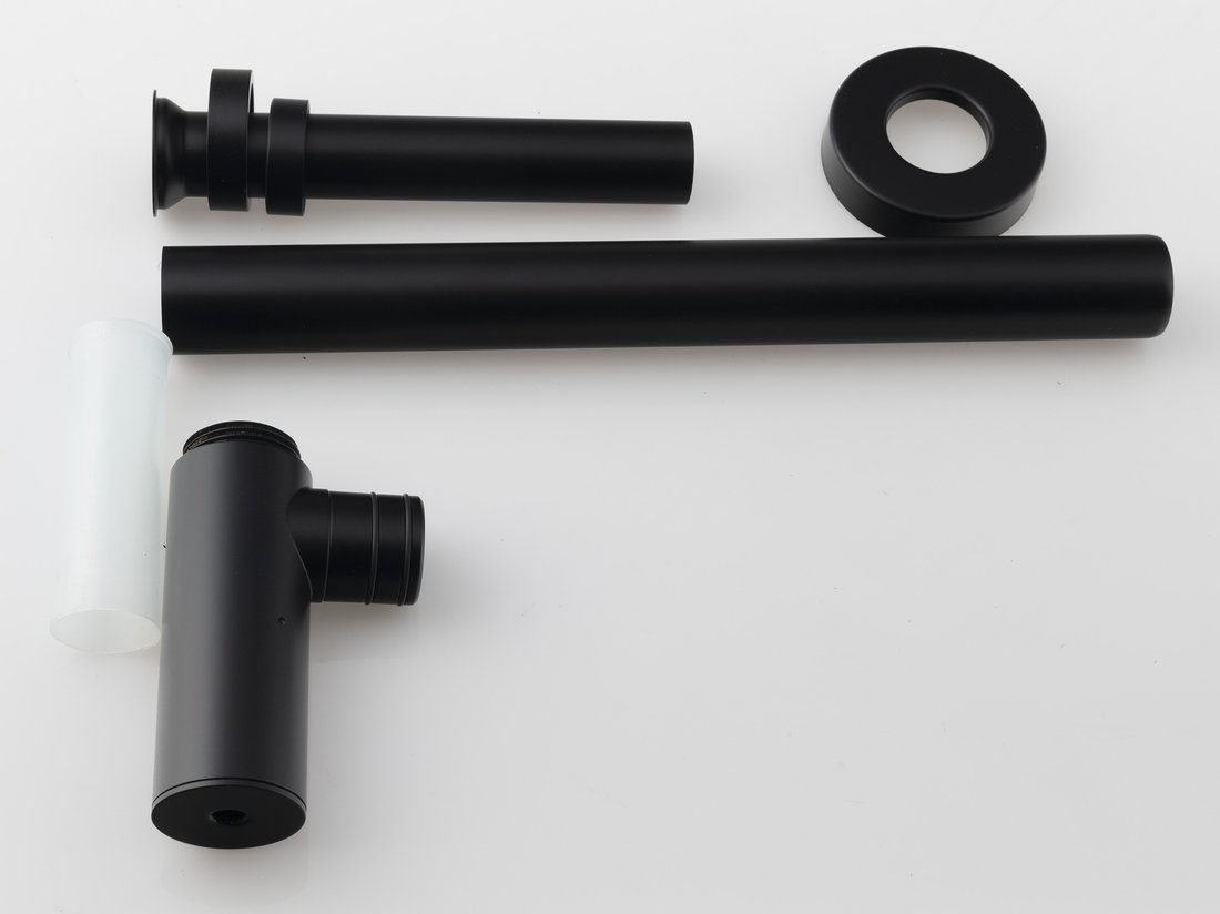 MINITOTI syfon umywalkowy 5/4" 32 mm czarny mat MINITOTI syfon umywalkowy 5/4" 32 mm czarny mat