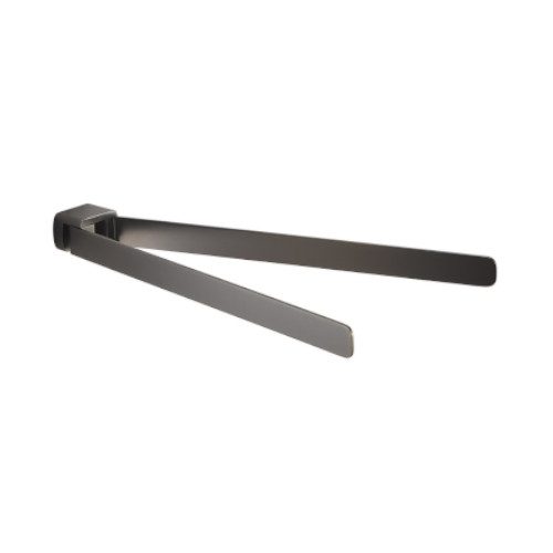 PIRENEI obrotowy wieszak na ręczniki podwójny 350mm gun metal