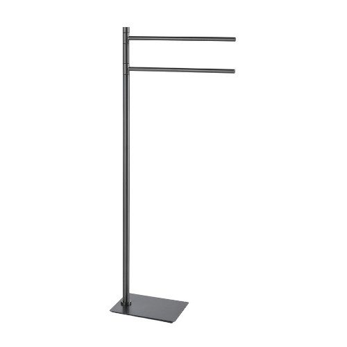 TRILLY stojak z wieszakiem na ręczniki gun metal