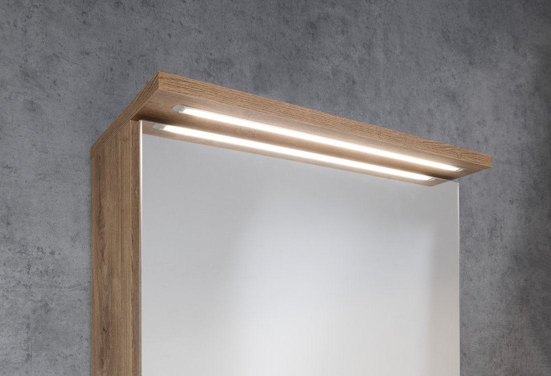 KAWA STRIP szafka z lustrem oświetlenie LED 50x70x22cm dąb emporio KAWA STRIP szafka z lustrem oświetlenie LED 50x70x22cm dąb emporio