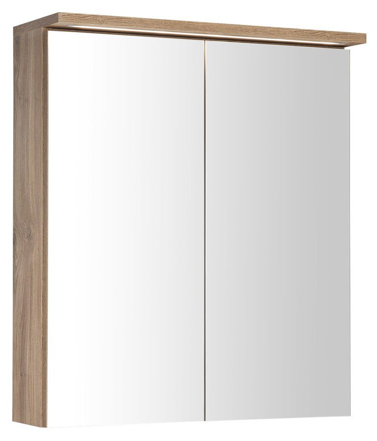 KAWA STRIP szafka z lustrem oświetlenie LED 60x70x22cm dąb emporio KAWA STRIP szafka z lustrem oświetlenie LED 60x70x22cm dąb emporio
