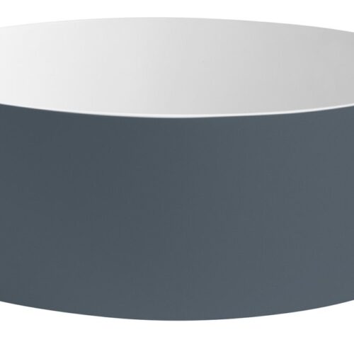 THIN umywalka nablatowa Ø38 cm, siena/biały mat