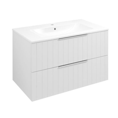 CIRASA szafka pod umywalkę 79,8x52x46cm, biały mat strip
