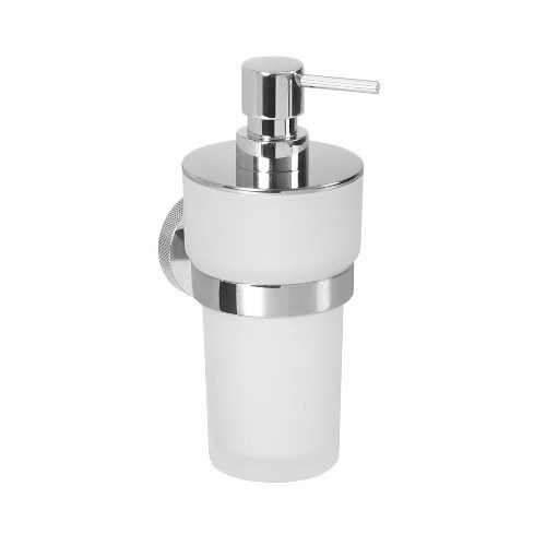 LARISSA dozownik mydła 250ml szkło mleczne/chrom LARISSA dozownik mydła 250ml szkło mleczne/chrom