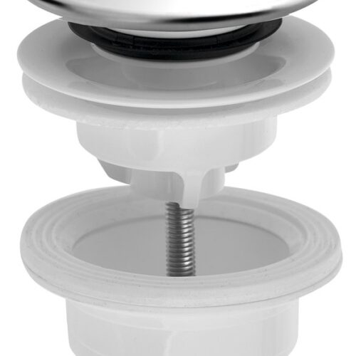 Korek umywalkowy 5/4“ klik-klak regulacja 4-45 mm ABS/stal nierdzewna