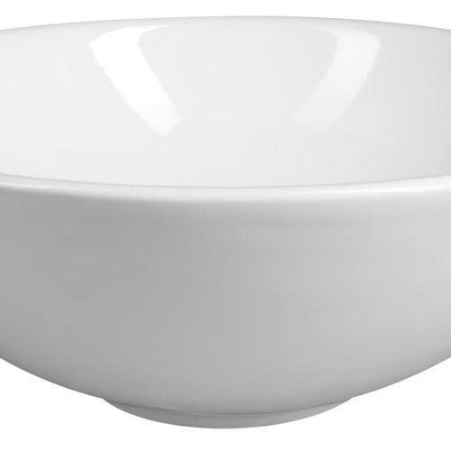 Umywalka ceramiczna nablatowa okrągła 40 cm biała