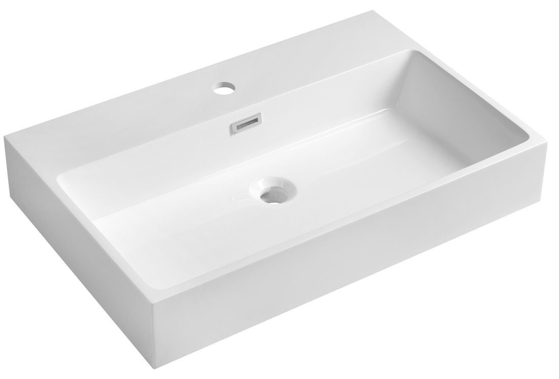 AQUATIC umywalka kompozytowa 70x46 cm biały AQUATIC umywalka kompozytowa 70x46 cm biały