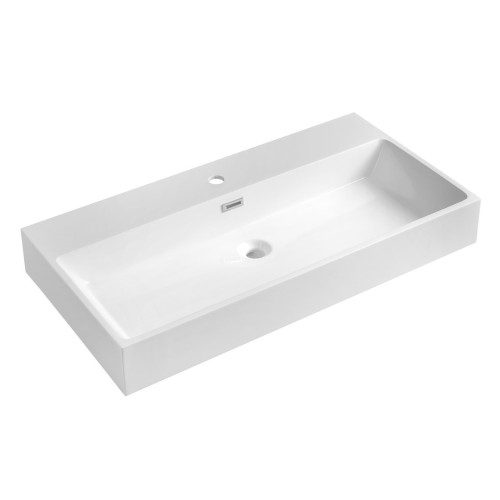 AQUATIC umywalka kompozytowa 90x46 cm biała