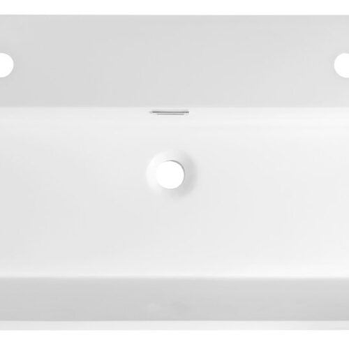 AQUATIC umywalka kompozytowa 100x46 cm 2 otwory na baterie biała