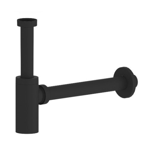 KING Syfon umywalkowy 5/4" odpływ 32mm ABS/czarny mat