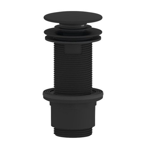 Korek umywalkowy 5/4” klik-klak 10-80mm ABS/czarny mat