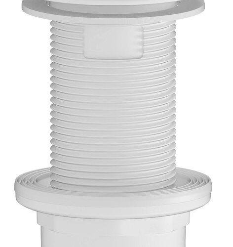 Korek umywalkowy 5/4” klik-klak 10-80mm ABS biały mat