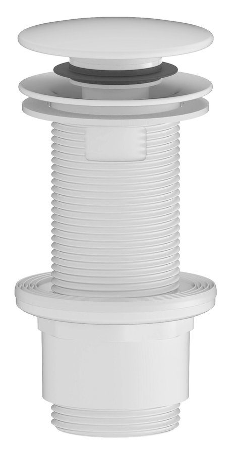 Korek umywalkowy 5/4” klik-klak 10-80mm ABS biały mat Korek umywalkowy 5/4” klik-klak 10-80mm ABS biały mat