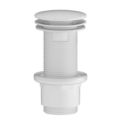 Korek umywalkowy 5/4'' niezamykany 10-80mm ABS/biały mat