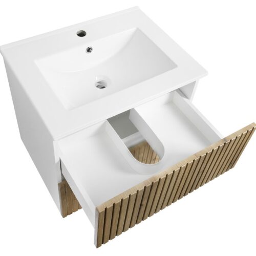 PANEDA STRIP szafka umywalkowa 59,5x55x45,2 cm dąb emporio