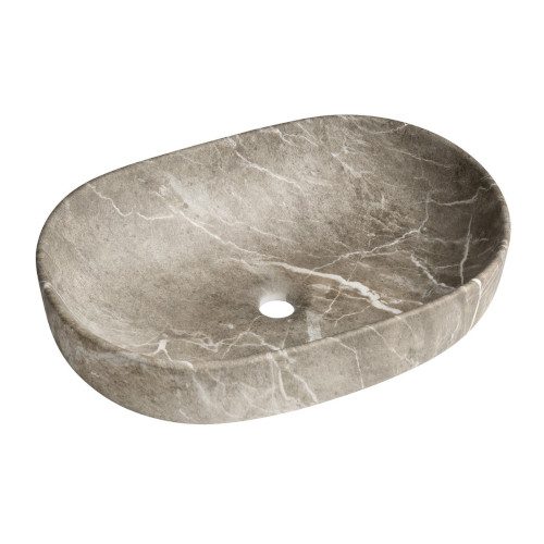 CALEO umywalka ceramiczna nabłatowa 60x42cm breccia marmur CALEO umywalka ceramiczna nabłatowa 60x42cm breccia marmur
