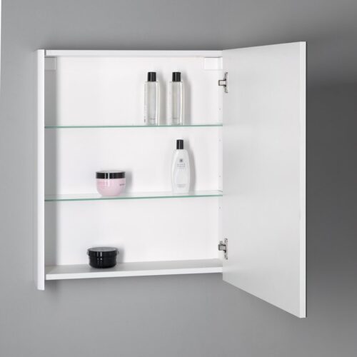 DENEB szafka z lustrem 60x70x18 cm biały mat