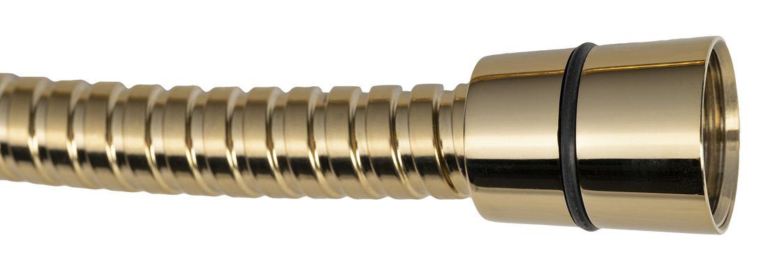 POWERFLEX wąż prysznicowy metalowy150cm złoty POWERFLEX wąż prysznicowy metalowy150cm złoty