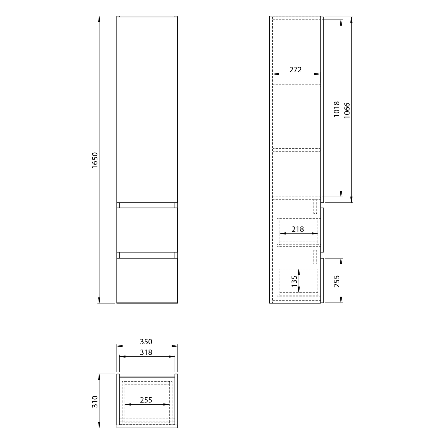 PANEDA STRIP szafka wysoka wisząca 35x165x31 cm lewa/prawa dąb emporio PANEDA STRIP szafka wysoka wisząca 35x165x31 cm lewa/prawa dąb emporio