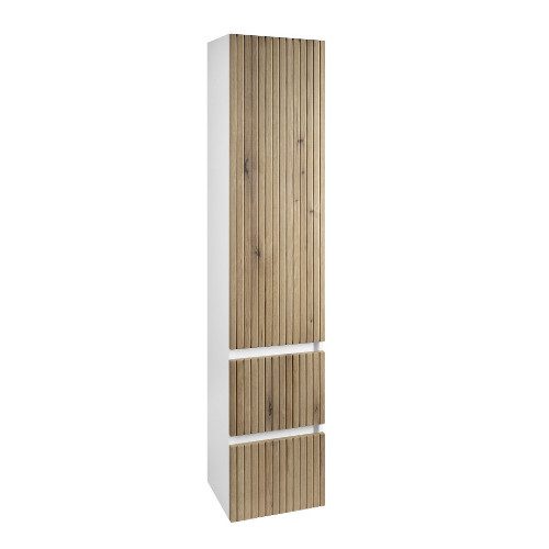 PANEDA STRIP szafka wysoka wisząca 35x165x31 cm lewa/prawa dąb emporio