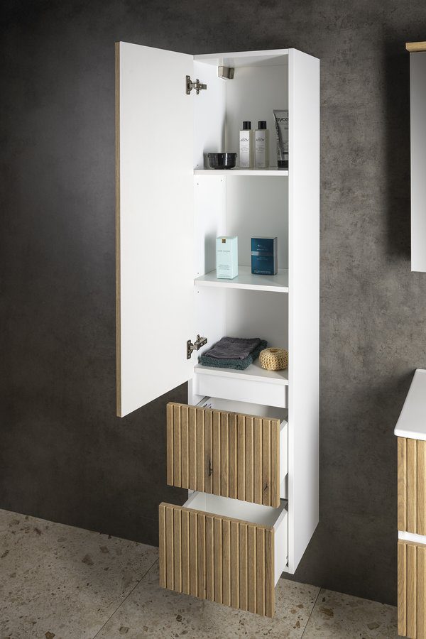 PANEDA STRIP szafka wysoka wisząca 35x165x31 cm lewa/prawa dąb emporio PANEDA STRIP szafka wysoka wisząca 35x165x31 cm lewa/prawa dąb emporio