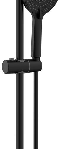 Zestaw prysznicowy z uchwytem przesuwnym 700mm czarny mat