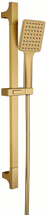 Zestaw prysznicowy przesuwny uchwyt 680 mm złoty mat Zestaw prysznicowy przesuwny uchwyt 680 mm złoty mat