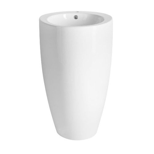 Umywalka ceramiczna wolnostojąca 50x84 cm biała