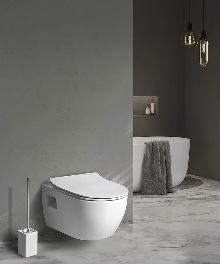 LUNA WC wiszące Vortex Rimless 35,5x49cm biały LUNA WC wiszące Vortex Rimless 35,5x49cm biały