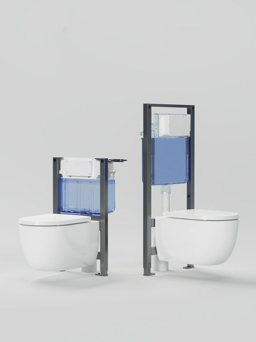GLANZ WC misa wisząca, Vortex Rimless, 36x52,5cm, biały GLANZ WC misa wisząca, Vortex Rimless, 36x52,5cm, biały