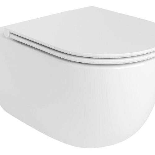 GLANZ WC misa wisząca, Vortex Rimless, 36x52,5cm, biały