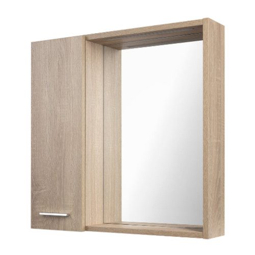 ZOJA/KERAMIA FRESH STRIP szafka z lustrem i oświetleniem LED 60cm lewa dąb platin