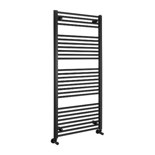 DIRECT grzejnik z dolnymi przyłączami 600x1320 mm czarny mat