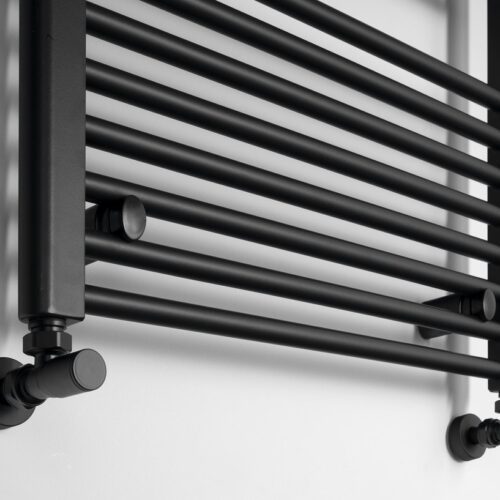 DIRECT grzejnik z dolnymi przyłączami 600x1320 mm czarny mat