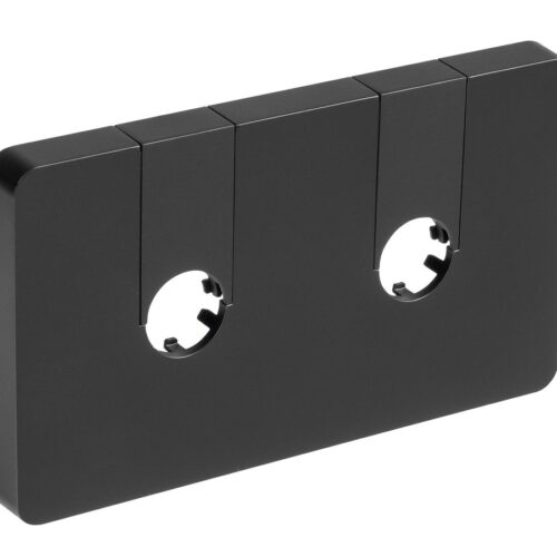 Rozeta maskująca do grzejnika Q-START czarny mat – montaż po instalacji