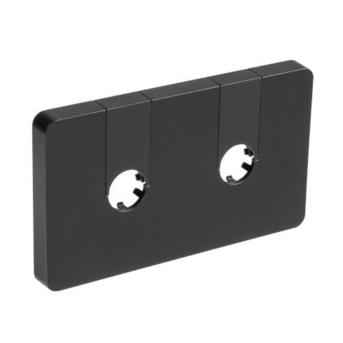 Rozeta maskująca do grzejnika Q-START czarny mat – montaż po instalacji