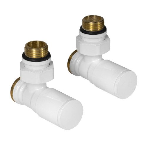 C-START zestaw przyłączeniowy zaworów manualnych narożnych biały