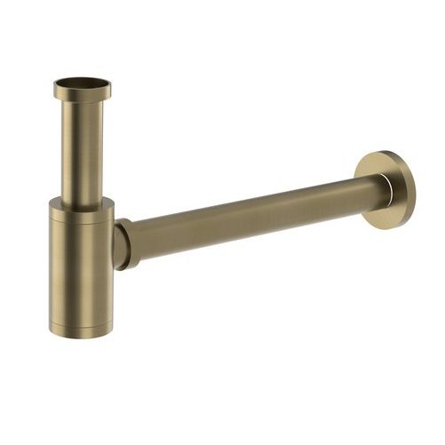Syfon umywalkowy 5/4", odpływ 32mm, okrągły, złoto mat Syfon umywalkowy 5/4", odpływ 32mm, okrągły, złoto mat