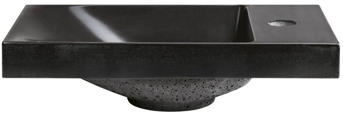 AGOS umywalka betonowa 40x22cm lewa/prawa antracyt ciemny półpołysk AGOS umywalka betonowa 40x22cm lewa/prawa antracyt ciemny półpołysk
