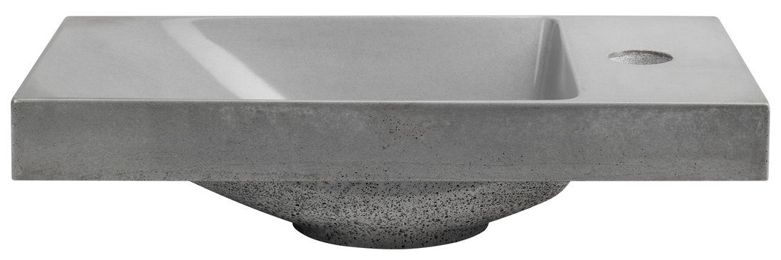 AGOS umywalka betonowa 40x22cm lewa/prawa szary półpołysk AGOS umywalka betonowa 40x22cm lewa/prawa szary półpołysk