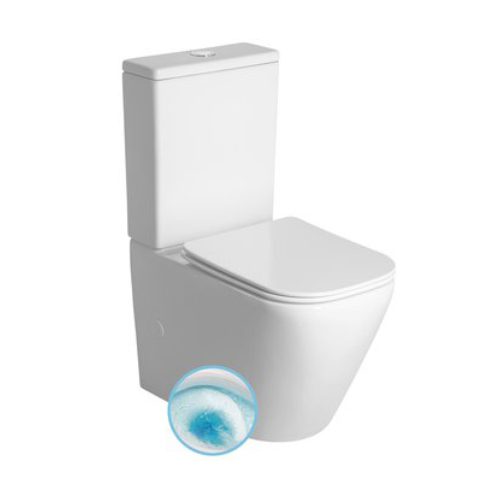 IMALA kompakt WC, Vortex Rimless, odpływ poziomy/pionowy, biały