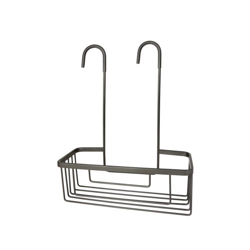 SMART półka do kabiny prysznicowej, zawieszana na baterii, 300x375x120 mm, gun metal