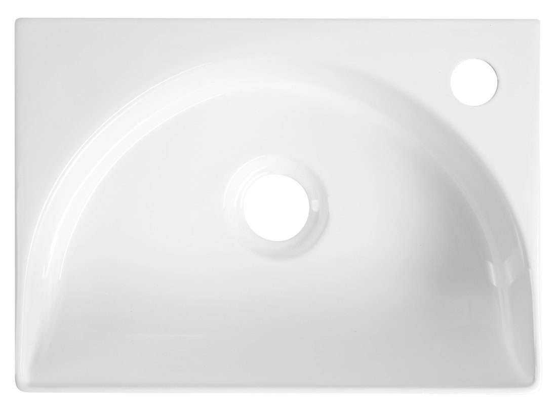 RUBIC umywalka ceramiczna 34x25cm, biały RUBIC umywalka ceramiczna 34x25cm, biały