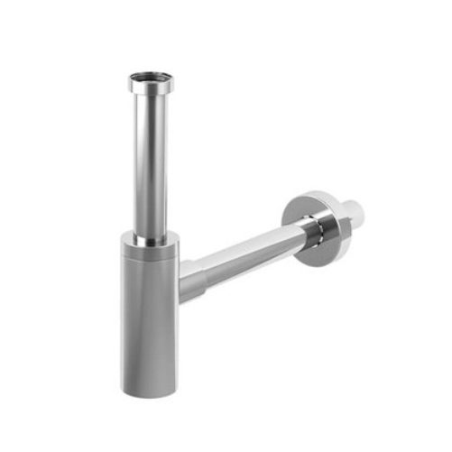 INOXMATER syfon umywalkowy 5/4", odpływ 32mm, stal nierdzewna/chrom