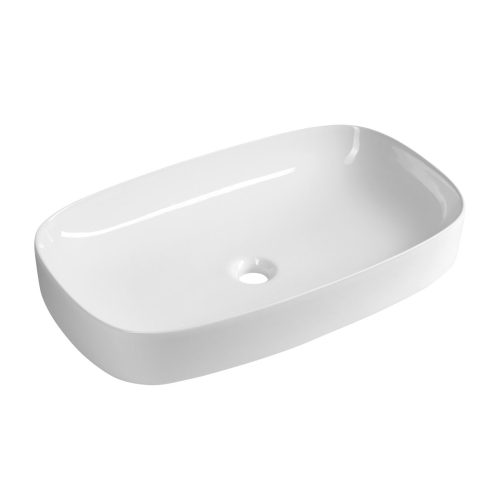 MATTEO umywalka ceramiczna nablatowa 65x40cm, biały
