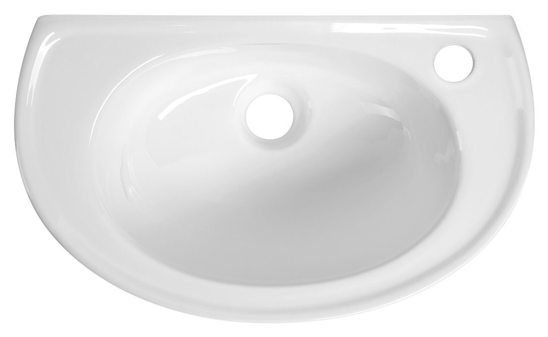 WINZ umywalka ceramiczna 46x27cm, biały WINZ umywalka ceramiczna 46x27cm, biały