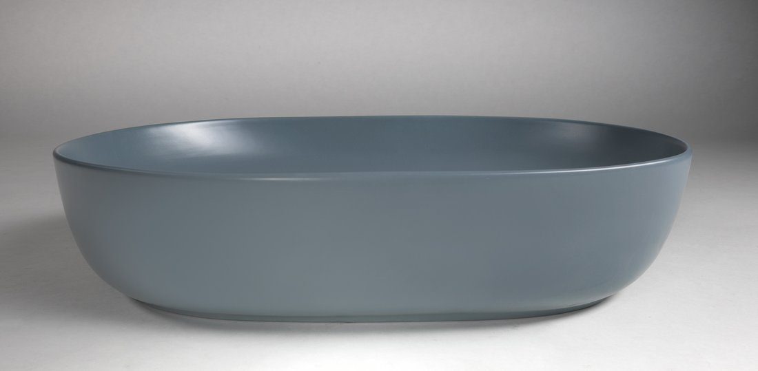 ARDEA ceramiczna umywalka nablatowa, 60,5x41,5cm, siena ARDEA ceramiczna umywalka nablatowa, 60,5x41,5cm, siena