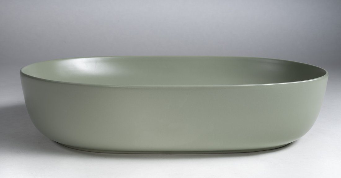 ARDEA ceramiczna umywalka nablatowa, 60,5x41,5cm, verde ARDEA ceramiczna umywalka nablatowa, 60,5x41,5cm, verde