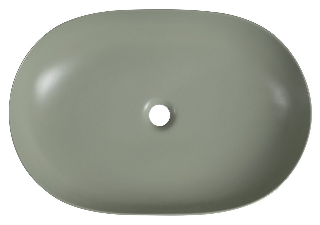 ARDEA ceramiczna umywalka nablatowa, 60,5x41,5cm, verde ARDEA ceramiczna umywalka nablatowa, 60,5x41,5cm, verde